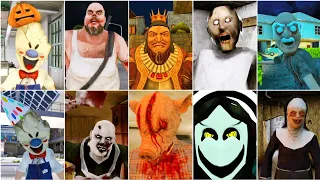 Jumpscares | Ice Scream 3 - Mr Meat 2 - Angry King - 911 Prey - Psychopath Hunt 2 - Granny - The Nun