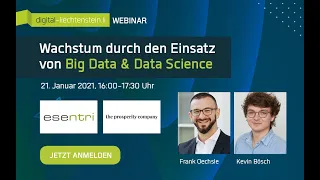 Webinar: Wachstum durch den Einsatz von Big Data & Data Science