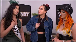 Gigi Dolin, Arianna Grace & Ava Backstage: NXT Roadblock 2024