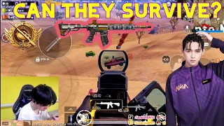 Can They Survive From M4 + Red Dot? ||PUBG Mobile  ||(#XQFparaboy Number-1 pubg player)