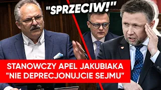 Jakubiak grzmi w Sejmie: NIE deprecjonujcie Sejmu!