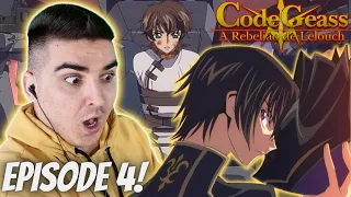 AN OLD FRIEND IN TROUBLE! I AM ZERO!!! CODE GEASS EPISODE 4 REACTION! ( His Name is Zero! )