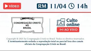 Reunião da Mocidade  - Domingo  11/04/21