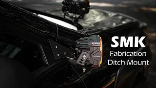 SMK Fabrication Ditch light mount on Subaru Outback Wilderness installation