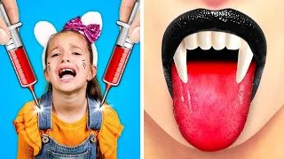 Good Babysitter Vs Bad Babysitter! -  Vampire vs Barbie! Cool Parenting Hacks by Gotcha! Hacks