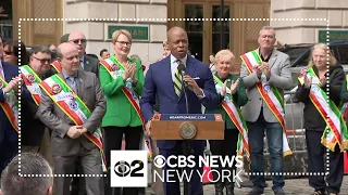 NYC raises Irish flag before annual St. Patrick's Day Parade