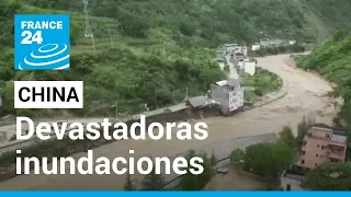 Inundaciones en el sur de China dejan varios muertos y daños en infraestructura