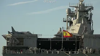 Spanish Navy L-61 'Juan Carlos I' at Piraeus port