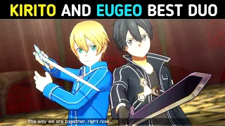 (SAOVS) KIRITO AND EUGEO UNIQUE INTERACTION BEST DUO 😱 SWORD ART ONLINE VARIANT SHOWDOWN MOBILE