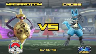 MasaRotom (Aegislash) vs V3 | Cross (Lucario) - Winner's Semis - Pokken DX WCS Japan Qualifier