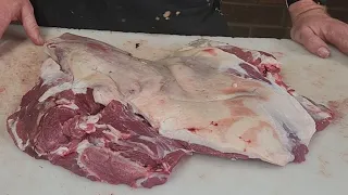 Butchering Lamb Leg (Butterflied Leg Of Lamb)