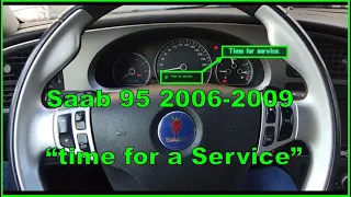 Saab 95 quitar (reset) testigo service