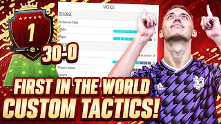 MY 1ST IN THE WORLD 30-0 CUSTOM TACTICS & PLAYER INSTRUCTIONS! FIFA 20 ULTIMATE TEAM!!