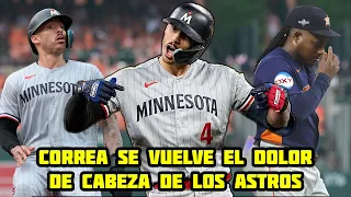 Carlos Correa Le Da con Todo a Los Astros Y Entra a Libro de Récords en MLB