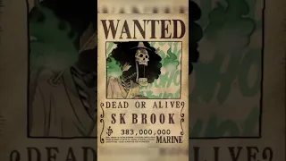 ¿Cuales son las recompensas de los mugiwaras despues de Wano? Brook