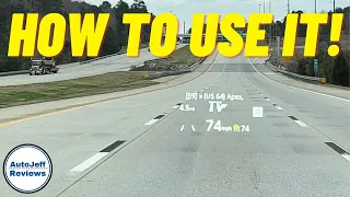 Mazda Active Driving Display - Road Demo & How to Change Settings