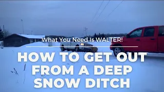 Instructions: How To Pull Out A Truck Out of A Snow Ditch