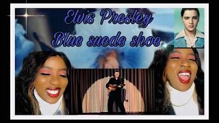 Elvis Presley blue suede shoes 1956 (reaction).