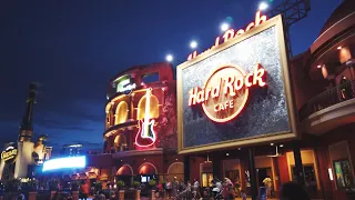 Universal Orlando CityWalk Nightlife Walkthrough in 4K · Universal Studios Florida