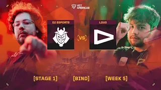 G2 Esports vs LOUD - VCT Americas Stage 1 - W5D3 - Map 1