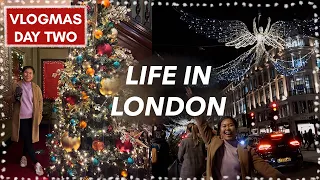 CHRISTMAS IN LONDON 🎄 Xmas Lights Tour, Korean food, new restaurant recommendation