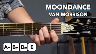 Van Morrison 'Moondance' - simplified guitar tutorial