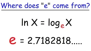 Logarithms - e - Euler's Number