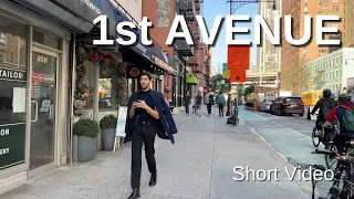 NEW YORK CITY Walking Tour [4K] - 1st AVENUE (Short Video)