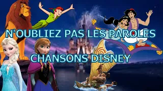 N'OUBLIEZ PAS LES PAROLES - CHANSONS DISNEY - 20 EXTRAITS