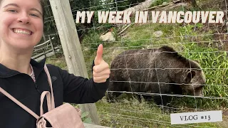 GRIZZLY BEAR CLOSE ENCOUNTER & Visiting Vancouver, BC | Vlog #13