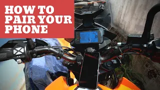 KTM 390 Adventure | How to pair your phone with the bike