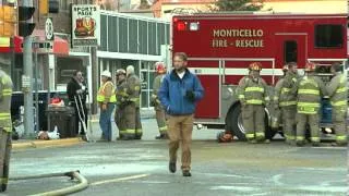 Fire in Downtown Monticello, Iowa