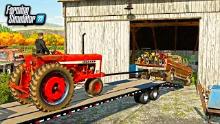 OLD BARN FIND! HASN'T BEEN OPENED IN 20 YEARS! (RUSTY 72' F-250, DIRTBIKE & IH TRACTOR) | FS22