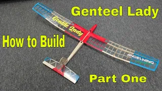 How to build Gentilee Lady Rc Glider  Part one Tail surfaces