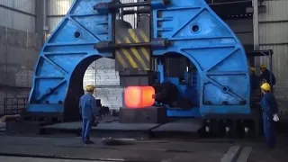 Fastest Hydraulic Steel Forging Machine, Dangerous Biggest Heavy Duty Hammer Forging Process