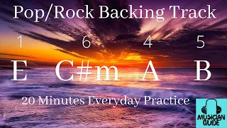 Pop Rock Backing Track E Major | E C#m A B |