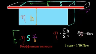 Вязкость и течение Пуазёйля (видео 14) | Жидкости  | Физика