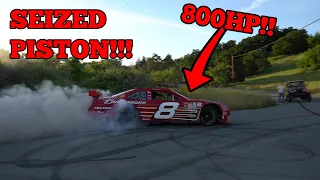800HP NASCAR SEIZED PISTONS? Damage Report & Burnouts RR365 Ep.4
