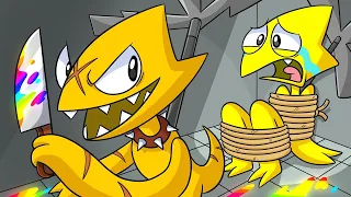 YELLOW tiene un Hermano GEMELO MALVADO?! Rainbow Friends 2 Animación