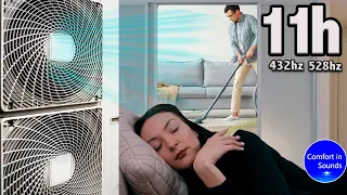 THIS SOUND MAKES YOU SLEEP SOUNDLY, vacuum noise and air system, white noise, relaxing 432hz 528hz