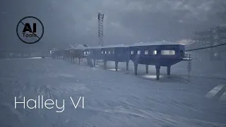 Antarctic Station Halley VI - Snowstorm Blizzard Sounds for Sleeping, Study, Winter Storm (Remake)