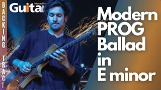 Modern Prog Ballad Guitar Backing Track in the Key of E Minor