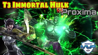 T3 Immortal Hulk vs stage 50 proxima. Marvel Future Fight