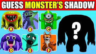 Guess The MONSTER'S SHADOW! | GARTEN OF BANBAN 5 + JOYVILLE | WOOLY BULLY, BITTERGIGGLE, KITTYSAURUS