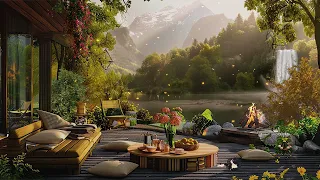 Cozy, Romantic Space in the Middle of the Forest ⛅Gentle, Relaxing Jazz Music for a Comfortable Mood