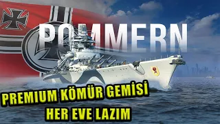 WOWS KÖMÜRLE ALINAN ALMAN SAVAŞ GEMİSİ POMMERN ALMAYA DEĞERMİ ? DETAYLI İNCELEME 2K #wows #wargaming