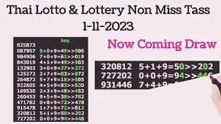 Thai Lotto Non Miss 2Digit Tass 1-11-2023 | Thai Lotto Result Today