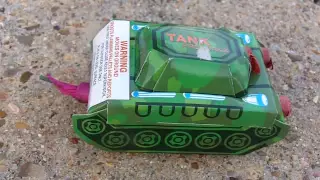 Battle Tank Firework Lighting, Exploding, and Review