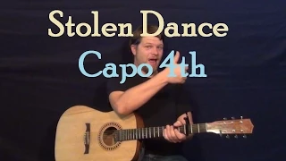 Stolen Dance (Milky Chance) Easy Guitar Lesson How to Play Tutorial Capo 4th