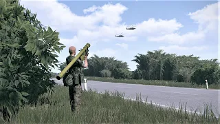 Manpads Füzesi Rusya Helikopteri Yok Etme Anı - ARMA 3 Simulation - ukrayna